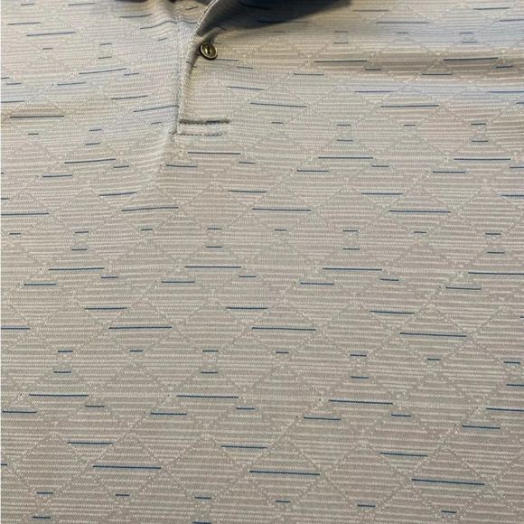 Ben Hogan Polo Shirt Adult XL Gray/Blue Striped Lightweight Golf Casual Mens - Picture 7 of 9